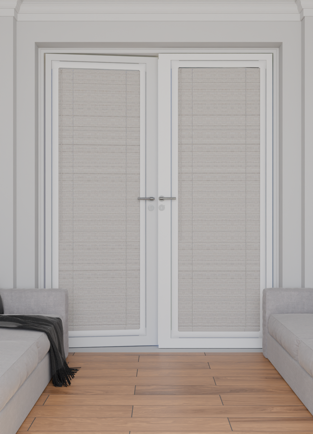 Perfect Fit No Drill Metal Blind - Fruitwood- 25mm