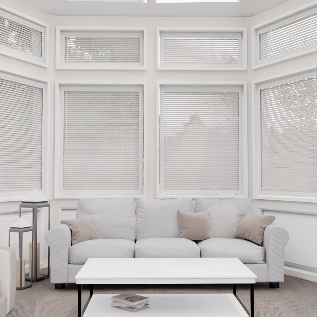 Perfect Fit No Drill Metal Blind - Fruitwood- 25mm