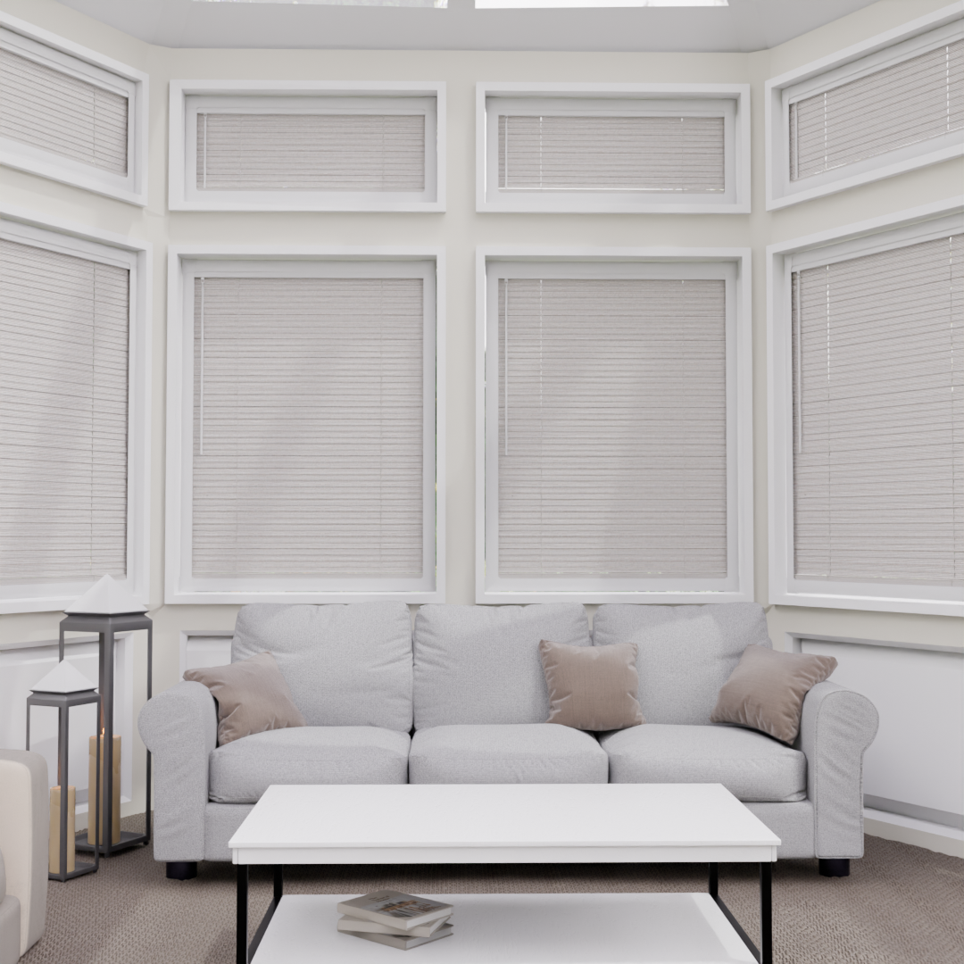 Perfect Fit No Drill Metal Blind - Fruitwood- 25mm