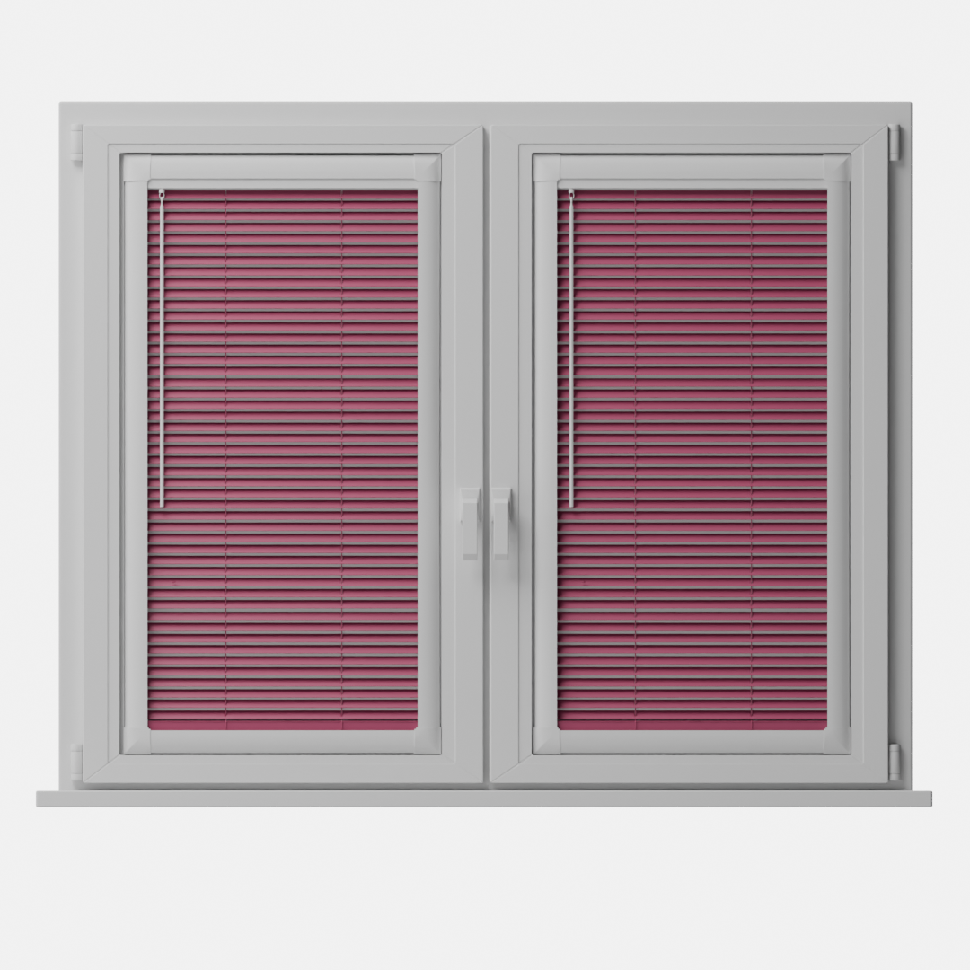 Perfect Fit No Drill Metal Blind - Fuschia- 25mm