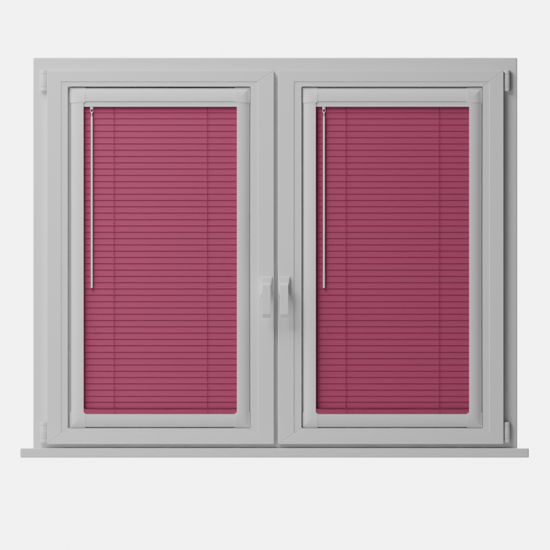 Perfect Fit No Drill Metal Blind - Fuschia- 25mm