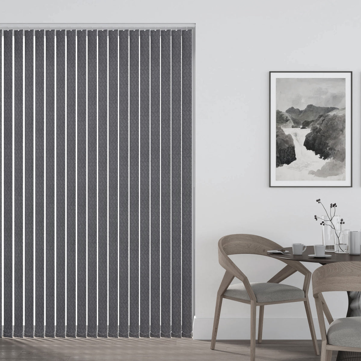 Gravity Steel - PVC Blackout Vertical Blind