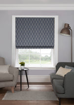 EB Geo Navy Roman Roman Blind