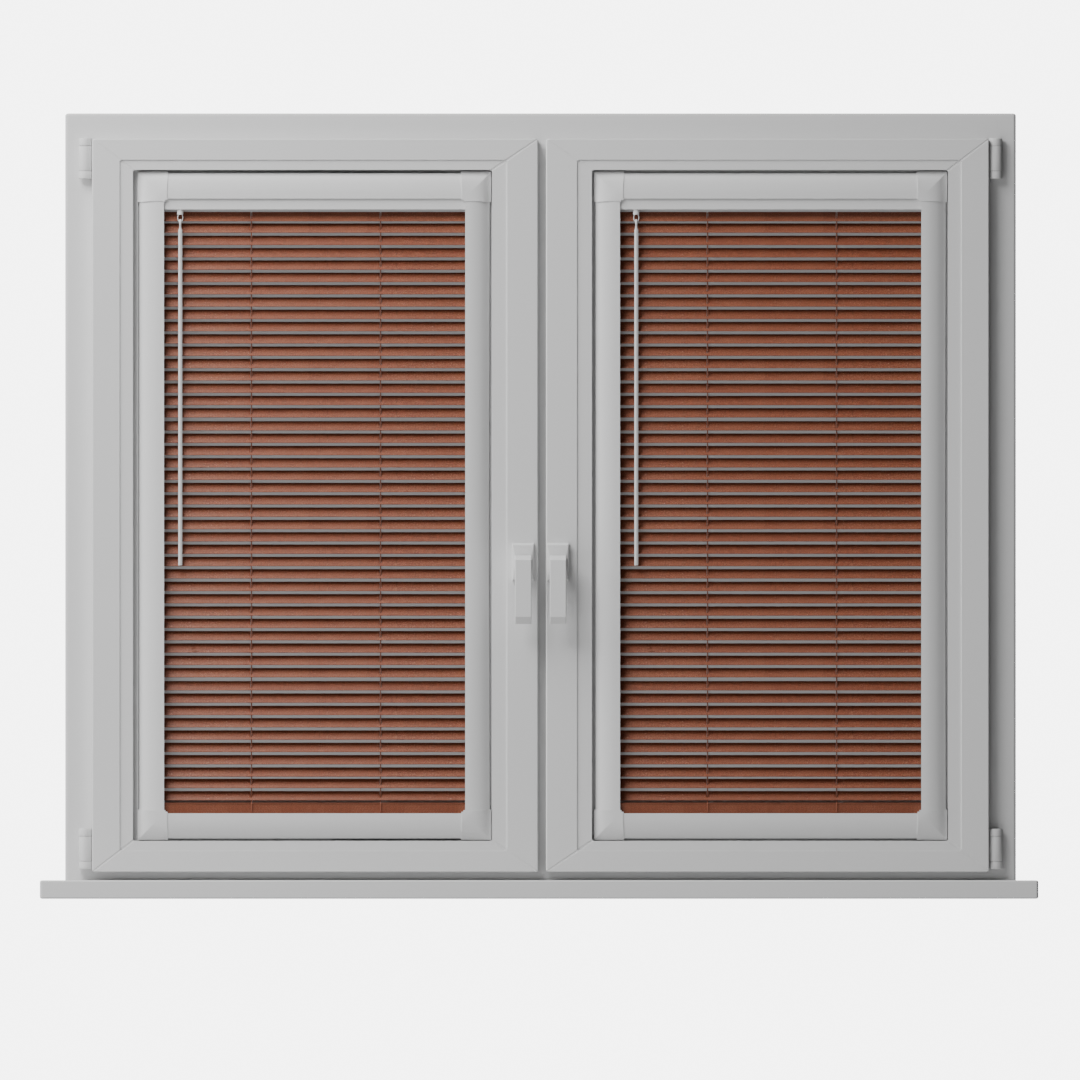 Perfect Fit No Drill Metal Blind - Gold Copper - 25mm