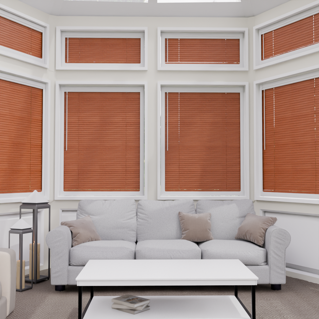 Perfect Fit No Drill Metal Blind - Gold Copper - 25mm