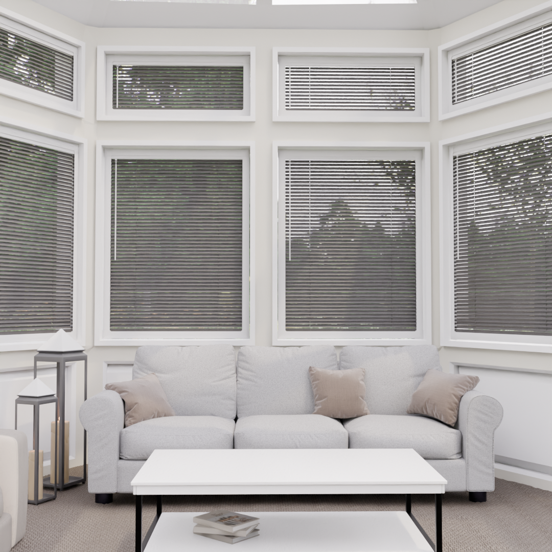 Perfect Fit No Drill Metal Blind - Graphite - 25mm