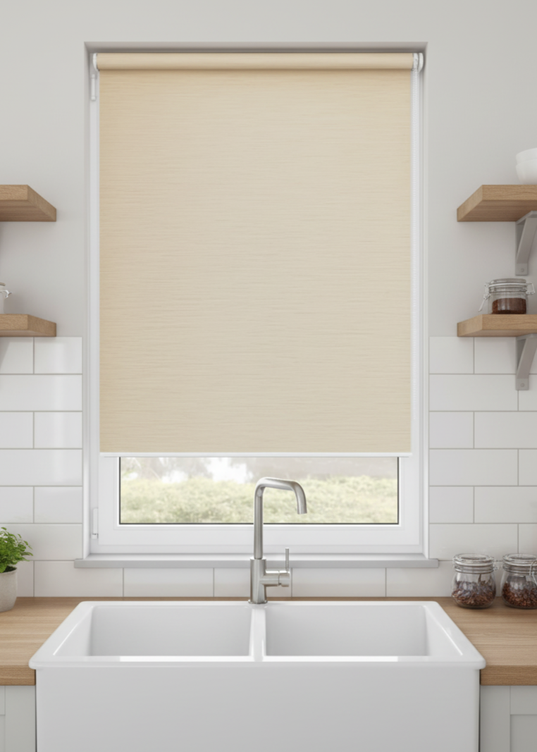Hendrick Beige Electrical Roller Blind