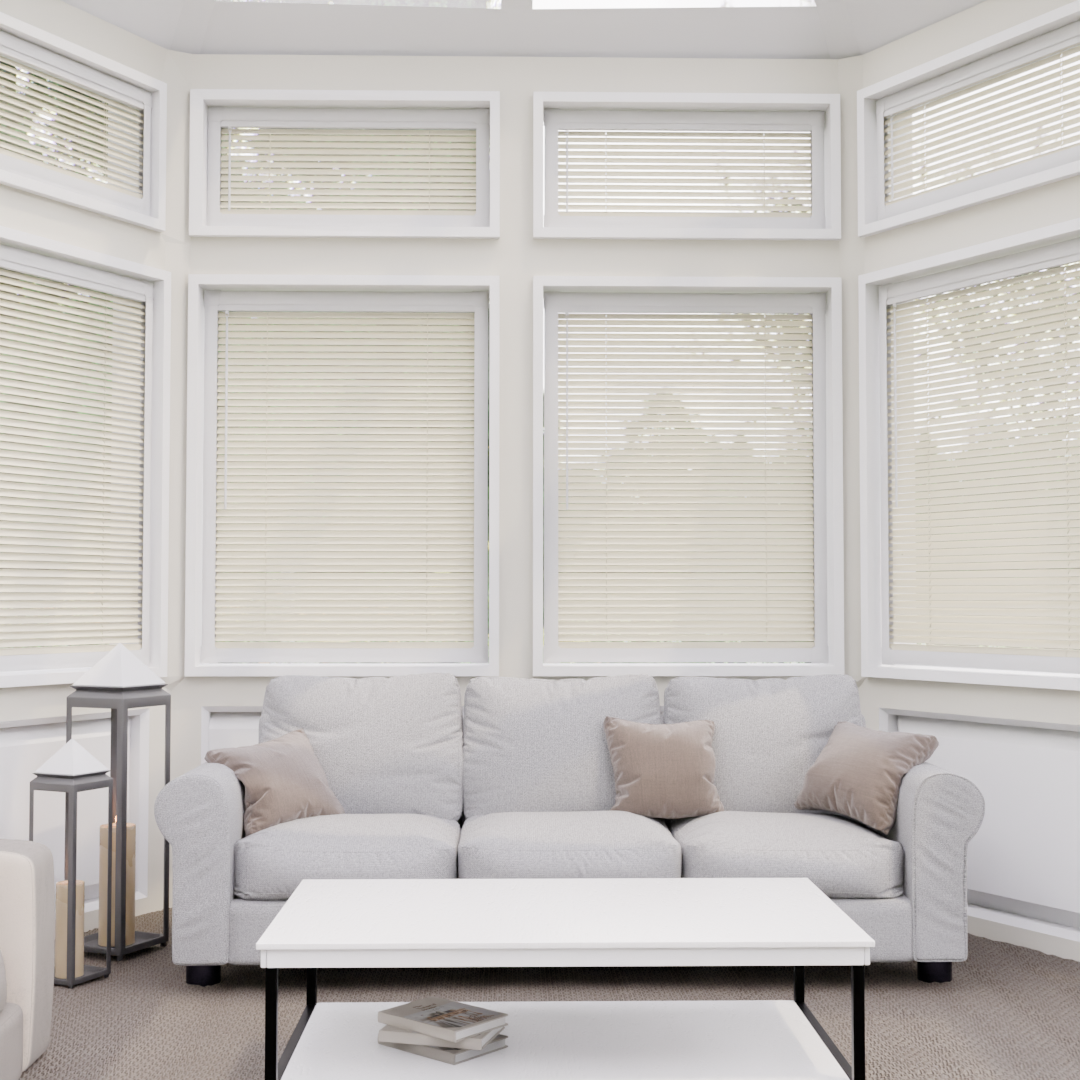 Perfect Fit No Drill Metal Blind - Hessian - 25mm