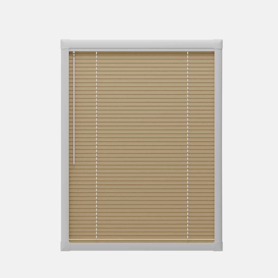 Perfect Fit No Drill metal Blind - Honey - 25mm