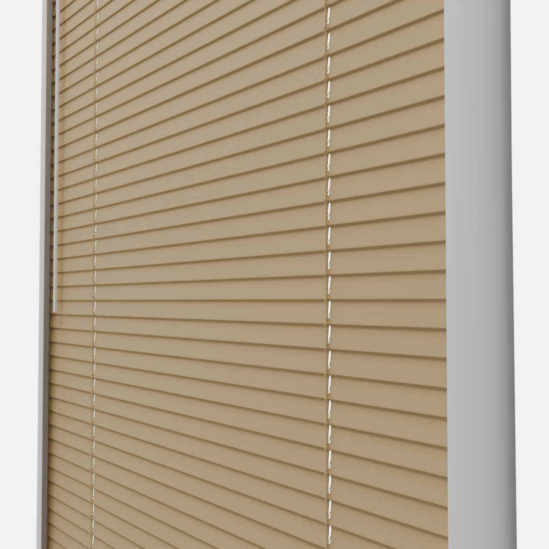 Perfect Fit No Drill metal Blind - Honey - 25mm