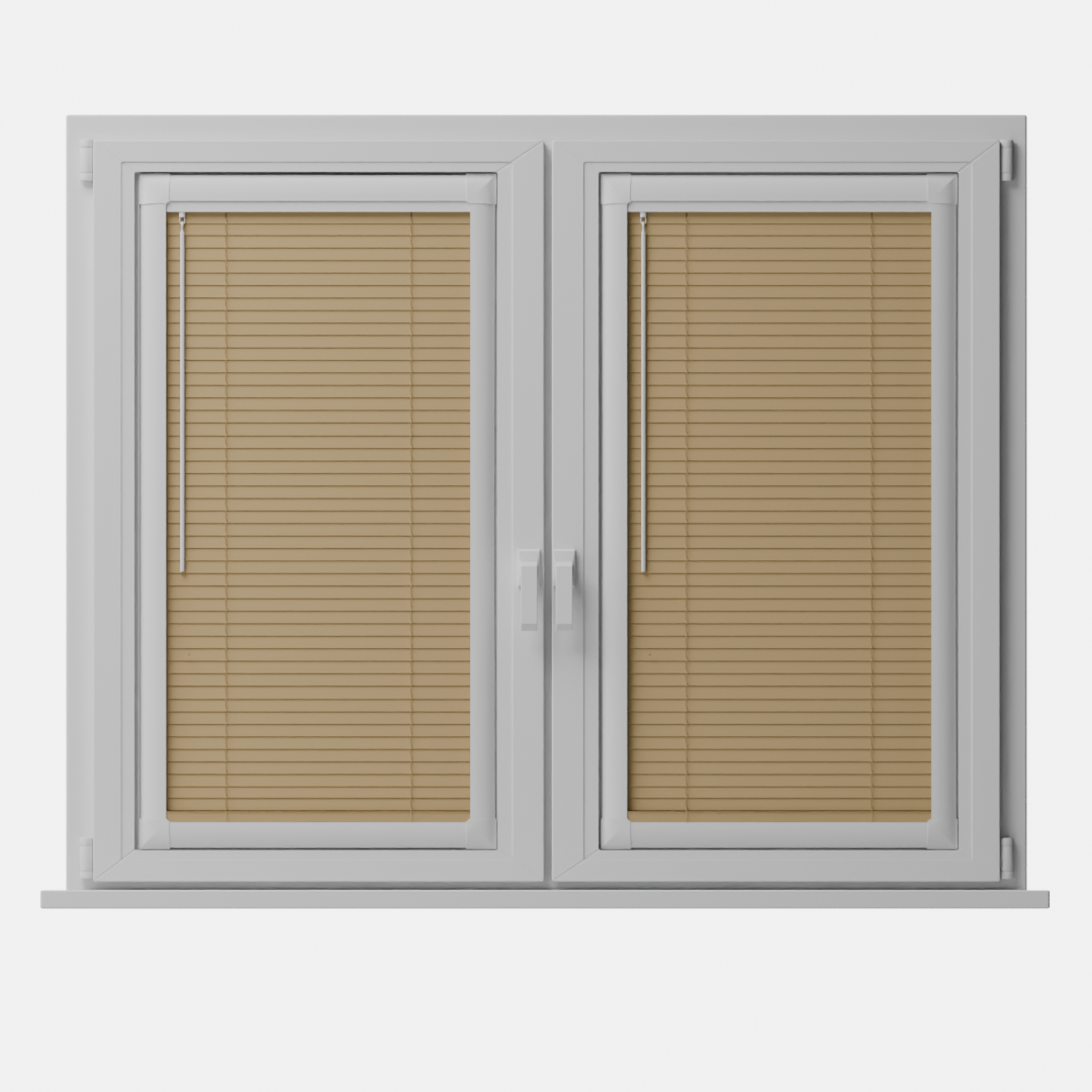 Perfect Fit No Drill metal Blind - Honey - 25mm