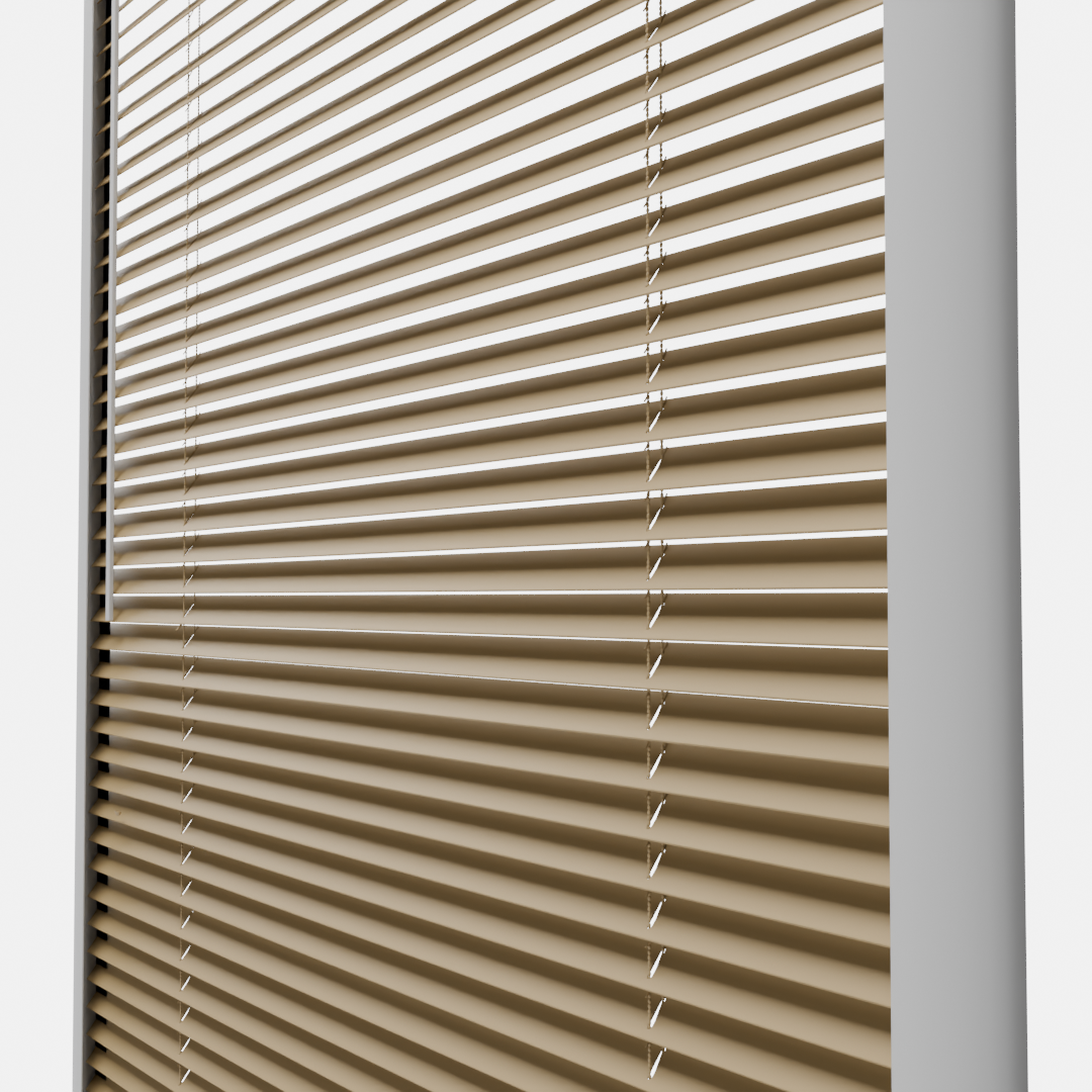 Perfect Fit No Drill metal Blind - Honey - 25mm
