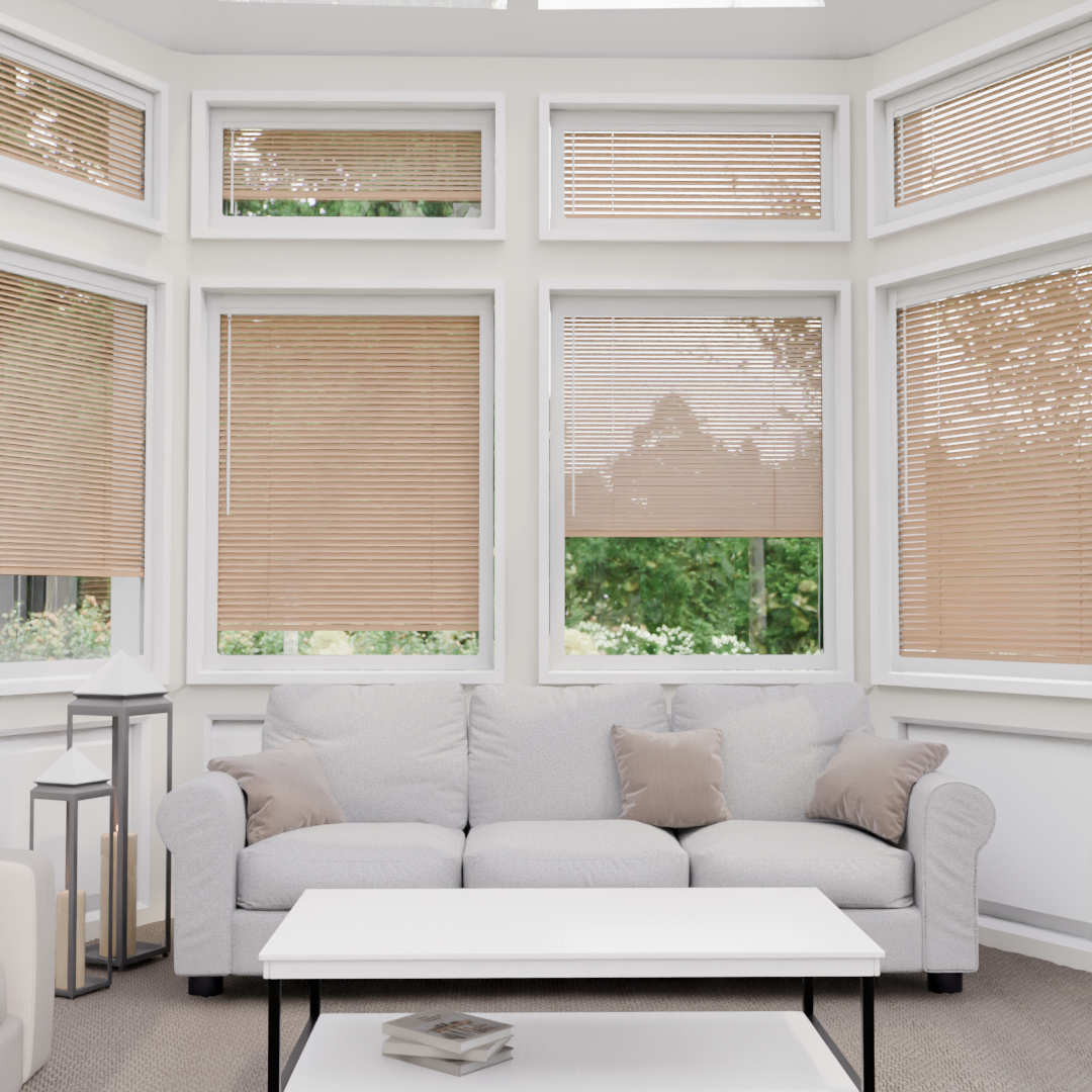 Perfect Fit Wooden blind - Honey Oak - 25mm