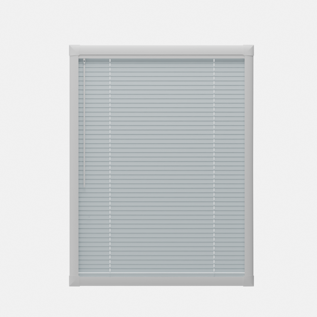 Perfect Fit No Drill Metal Blind - Ice Blue - 25mm