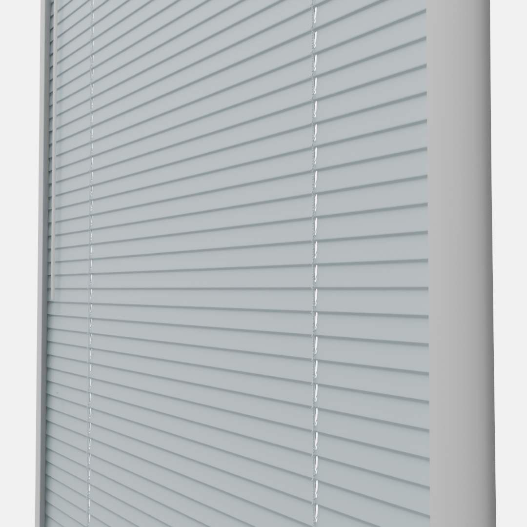 Perfect Fit No Drill Metal Blind - Ice Blue - 25mm