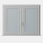 Perfect Fit No Drill Metal Blind - Ice Blue - 25mm