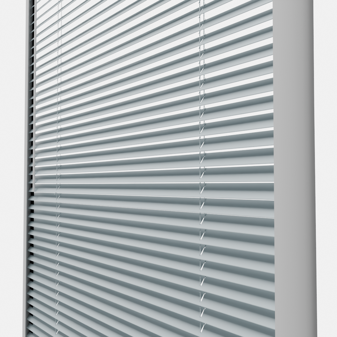 Perfect Fit No Drill Metal Blind - Ice Blue - 25mm