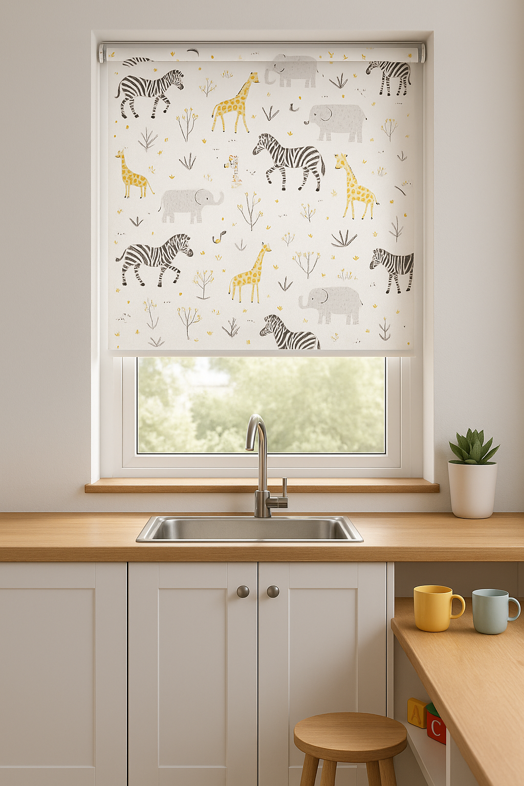 In The Jungle Multi Electrical Roller Blind