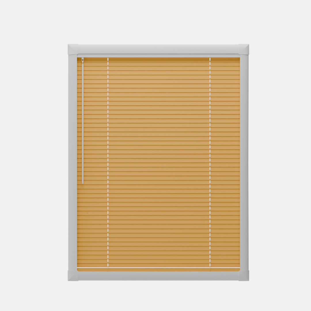 Perfect Fit No Drill Metal Blind - Indian Yellow - 25mm