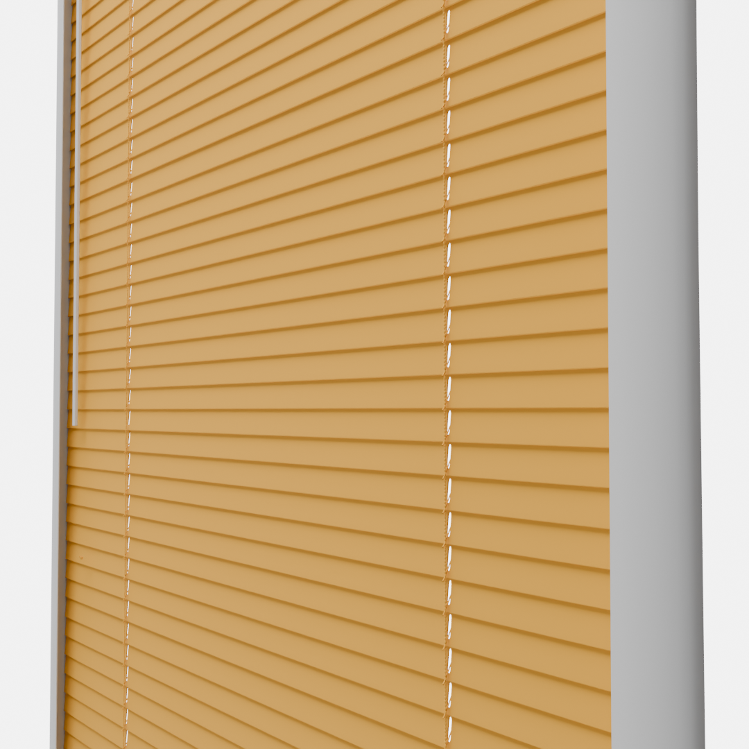 Perfect Fit No Drill Metal Blind - Indian Yellow - 25mm