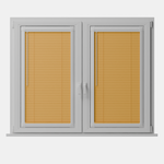 Perfect Fit No Drill Metal Blind - Indian Yellow - 25mm