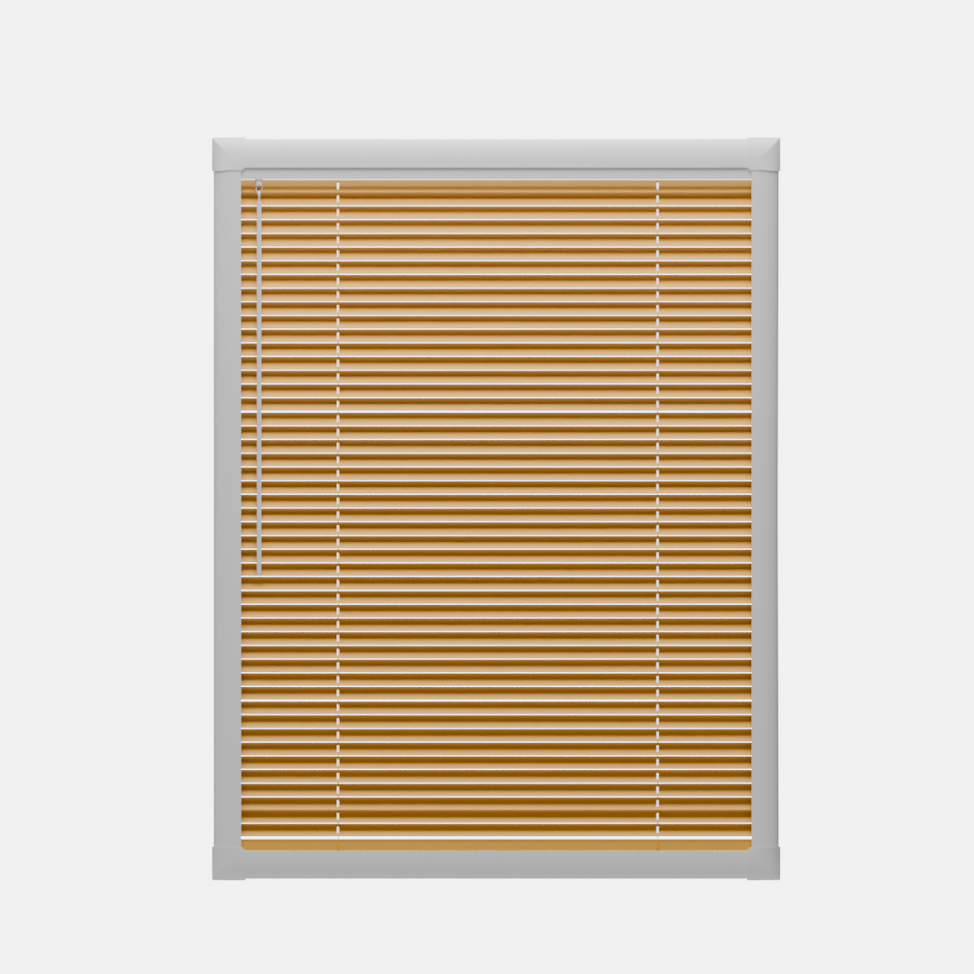 Perfect Fit No Drill Metal Blind - Indian Yellow - 25mm