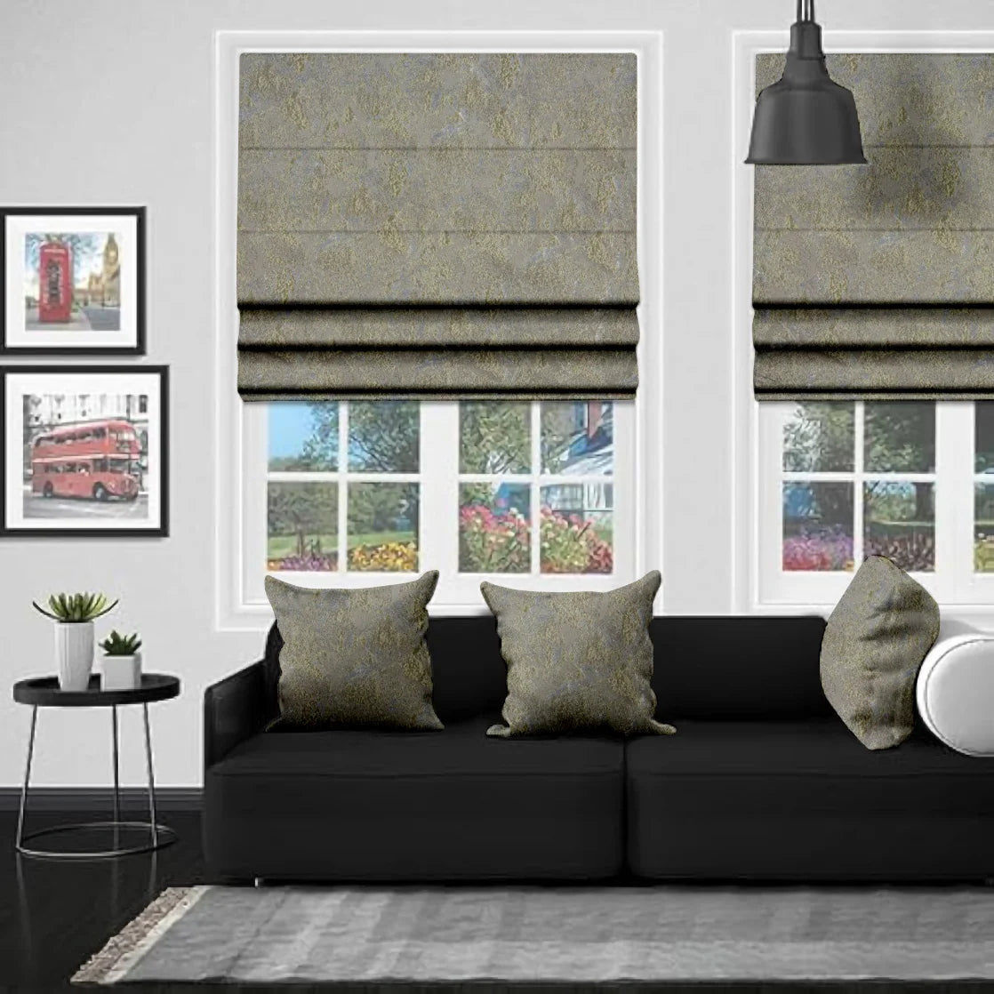 EB Karina Silver Roman Blind