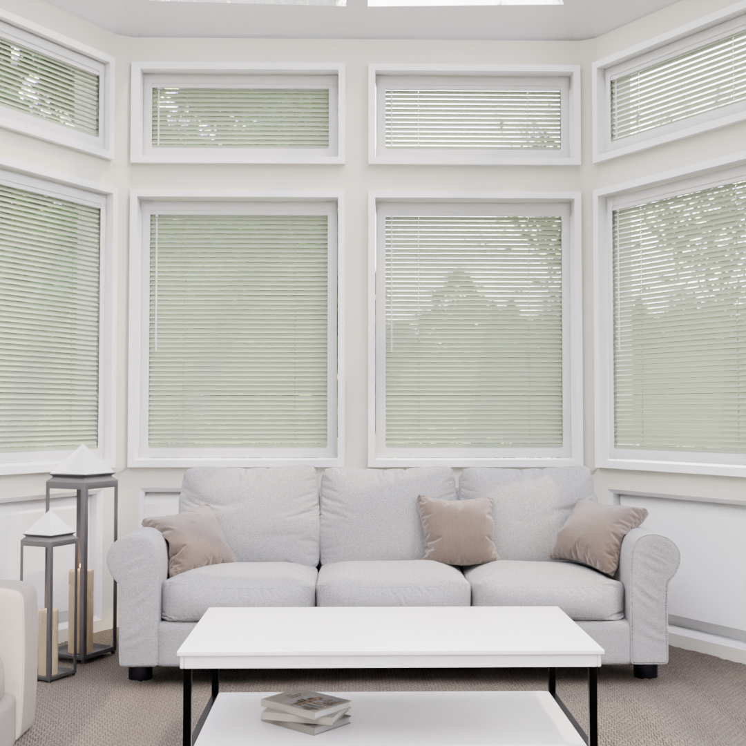 Perfect Fit No Drill Metal Blind - Khaki - 25mm