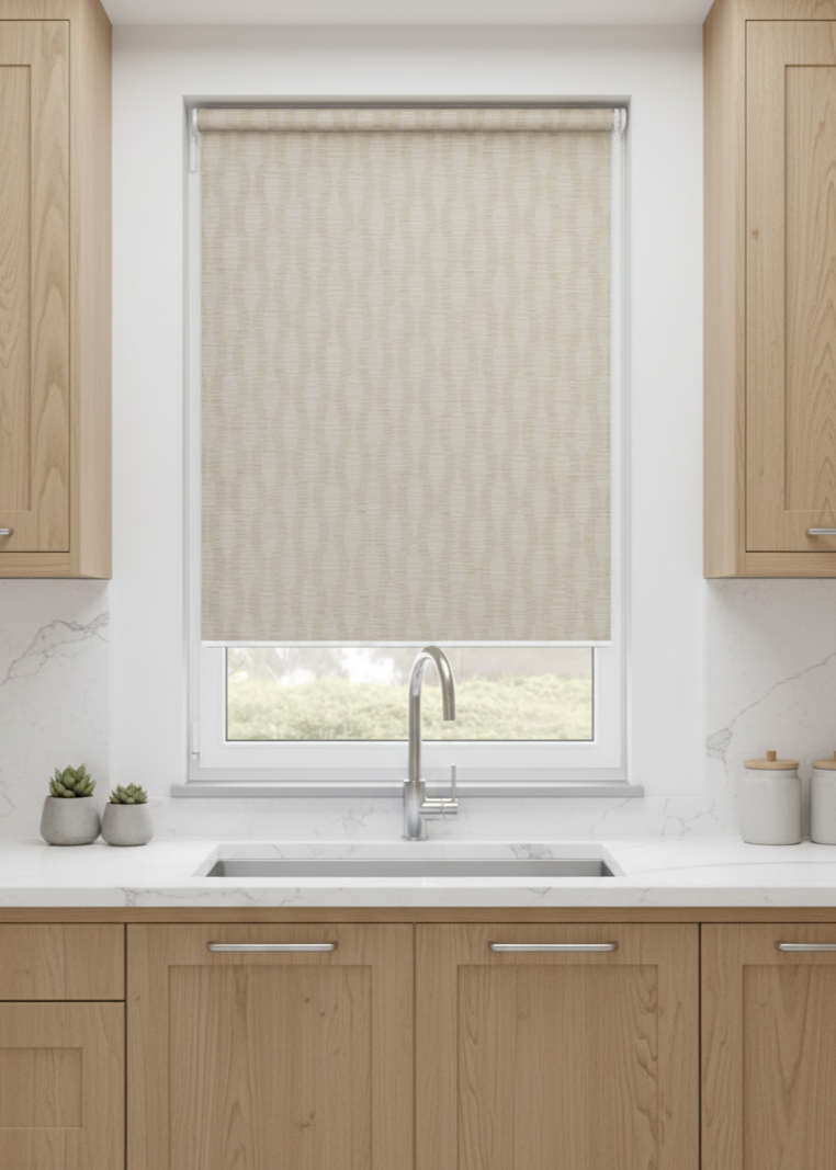 Kirby Gold Electrical Roller Blind