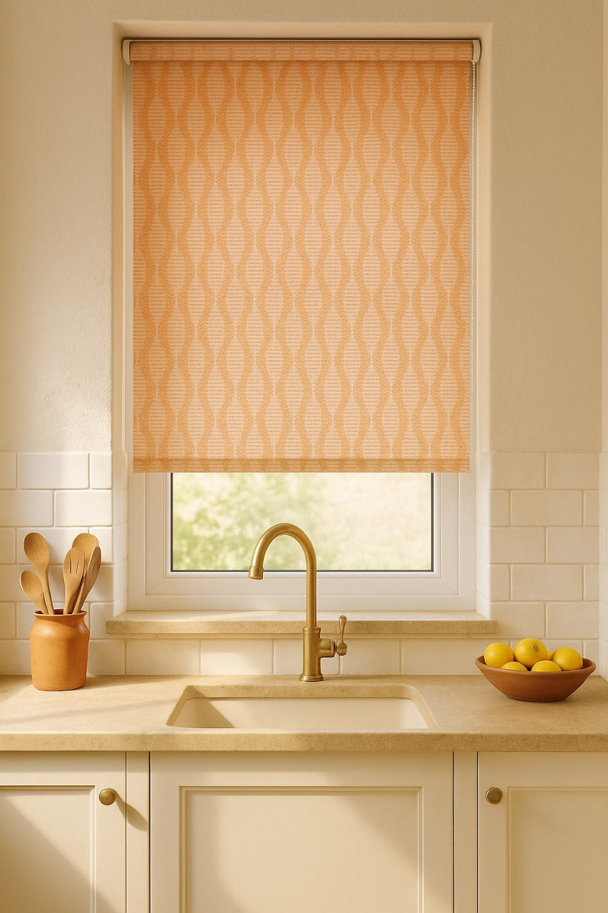 Kirby Papaya Roller Blind