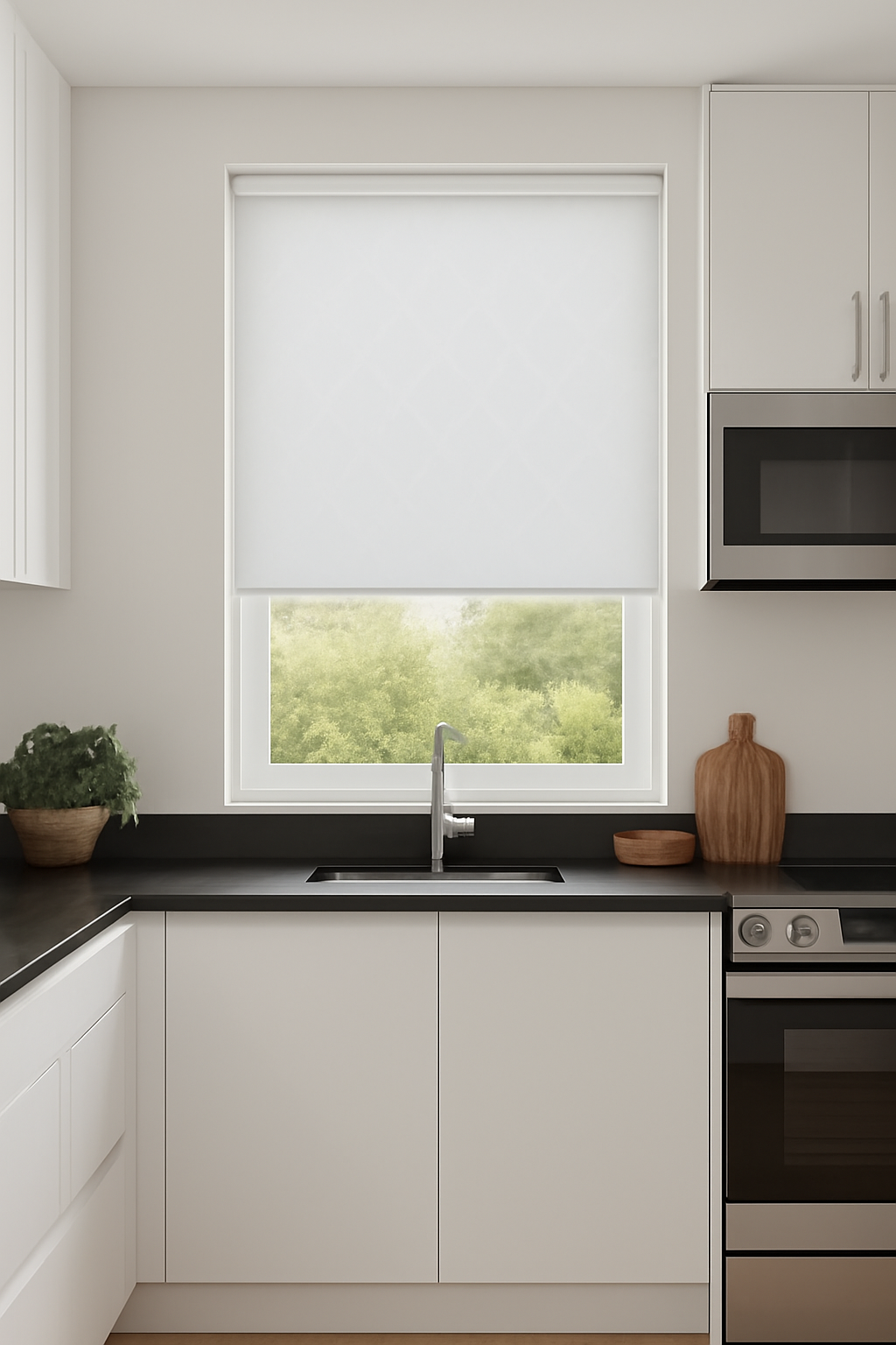 Kuta Grey Electrical Roller Blind