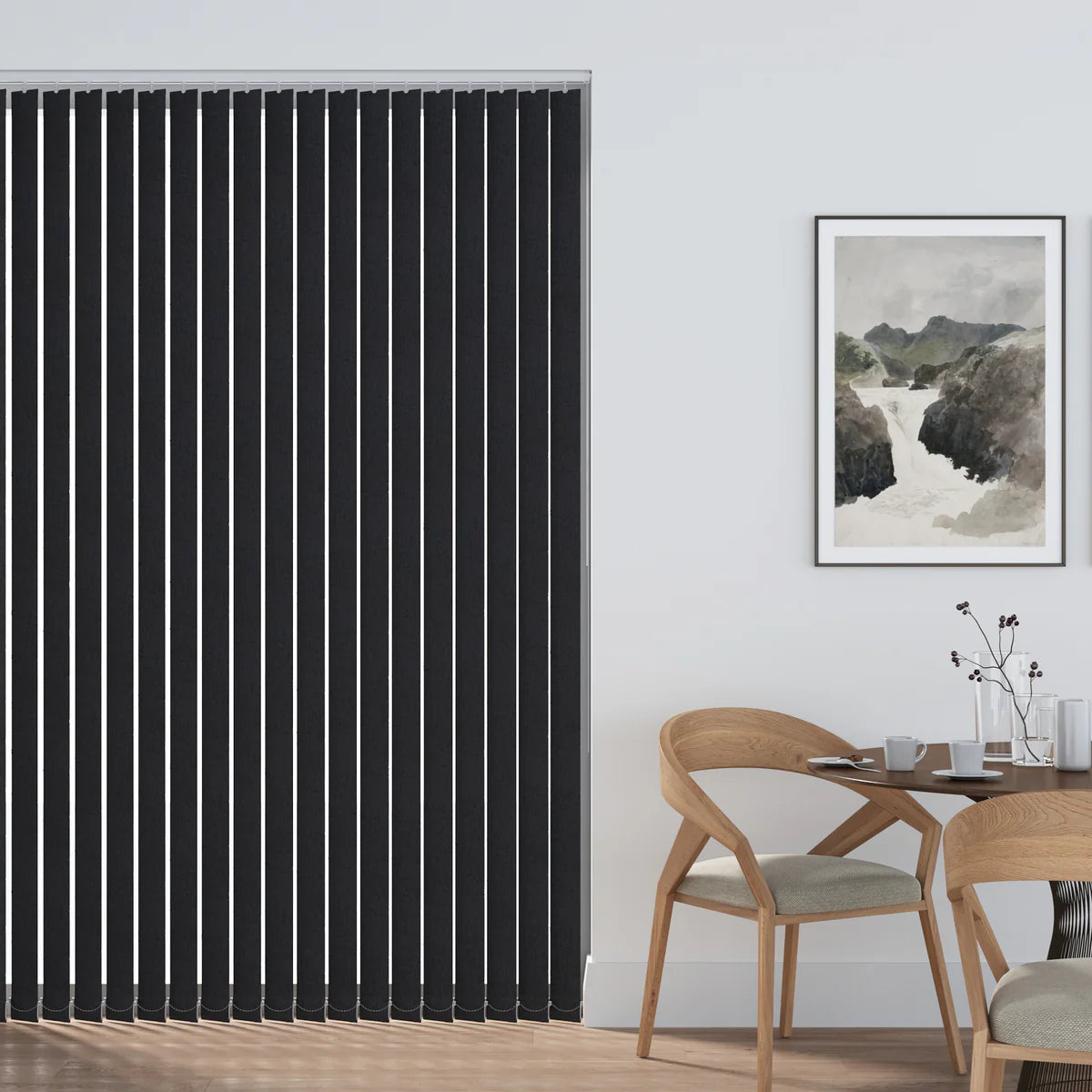 Lyon Black Vertical Blind