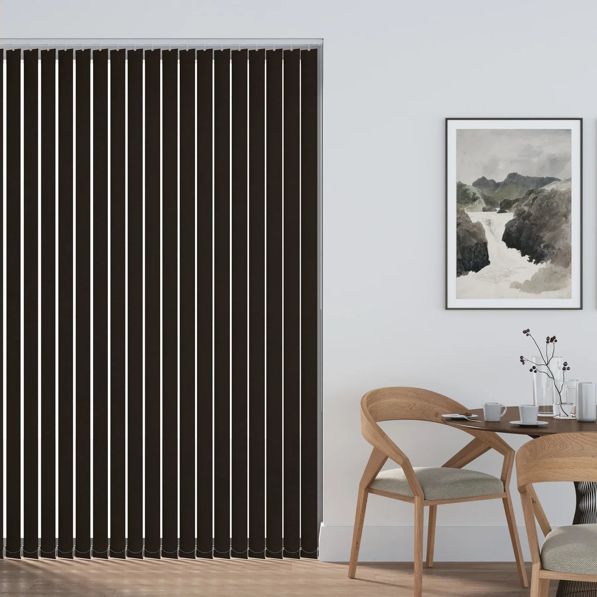 Lyon Brown Vertical Blind