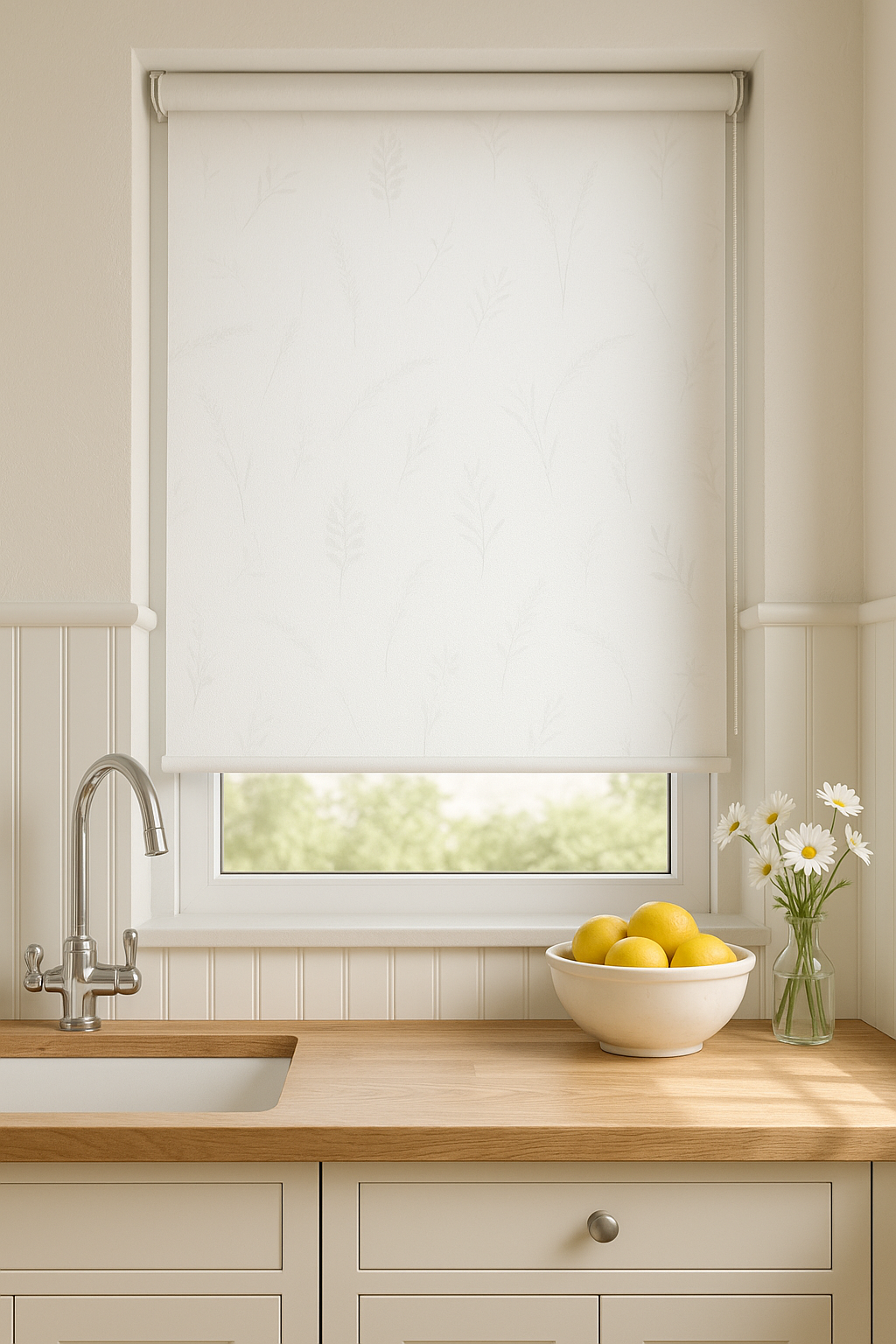 Lacie Blackout White Electrical Roller Blind