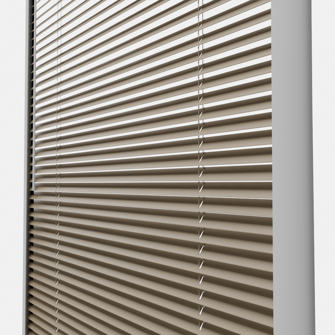 Perfect Fit No Drill Metal Blind - Latte - 25mm