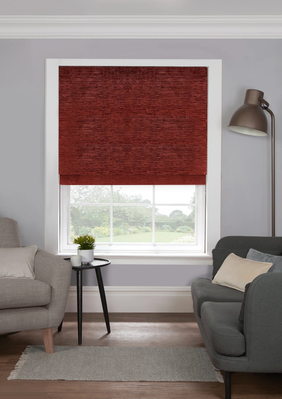 EB Litie maroon_Roman Blind