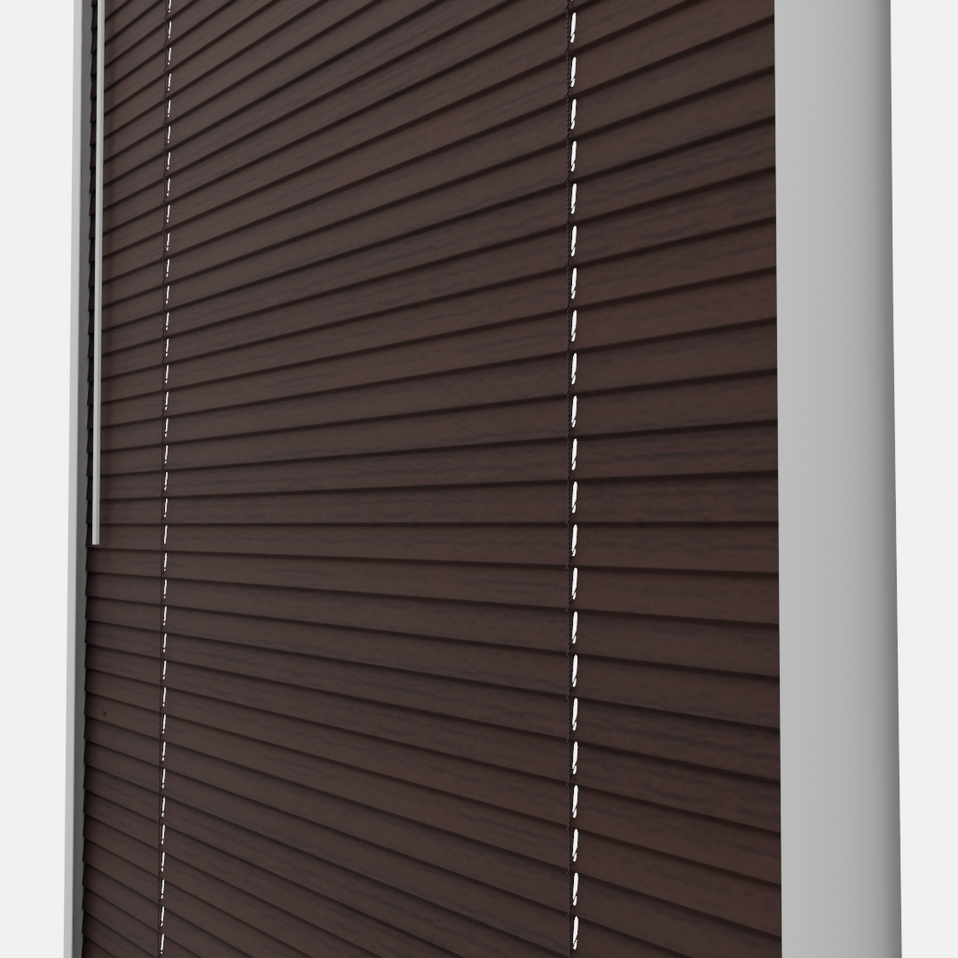 Perfect Fit Metal Blind - Mahogany - 25mm