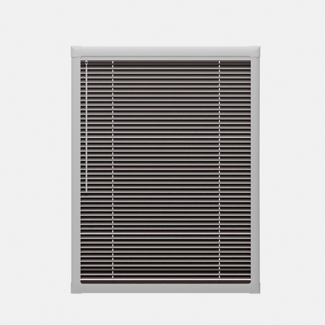 Perfect Fit Metal Blind - Mahogany - 25mm