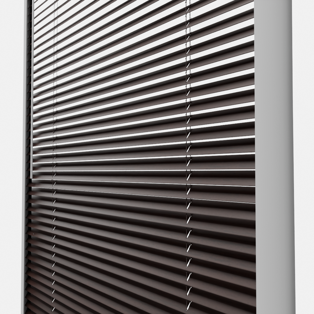 Perfect Fit Metal Blind - Mahogany - 25mm