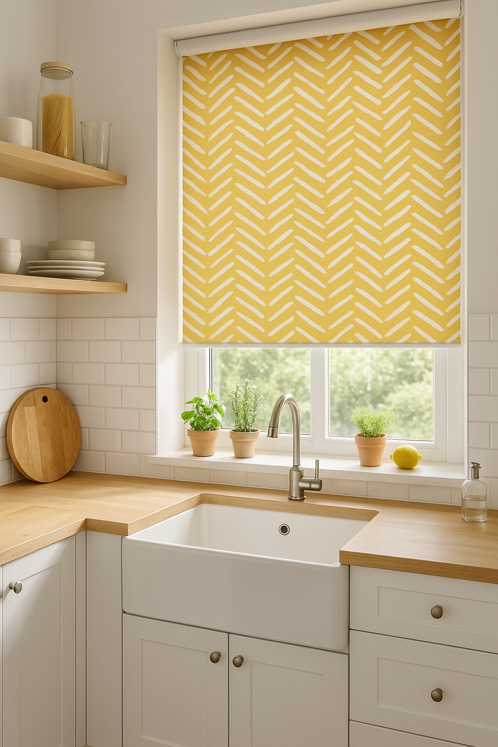 Makira Mustard Roller Blind