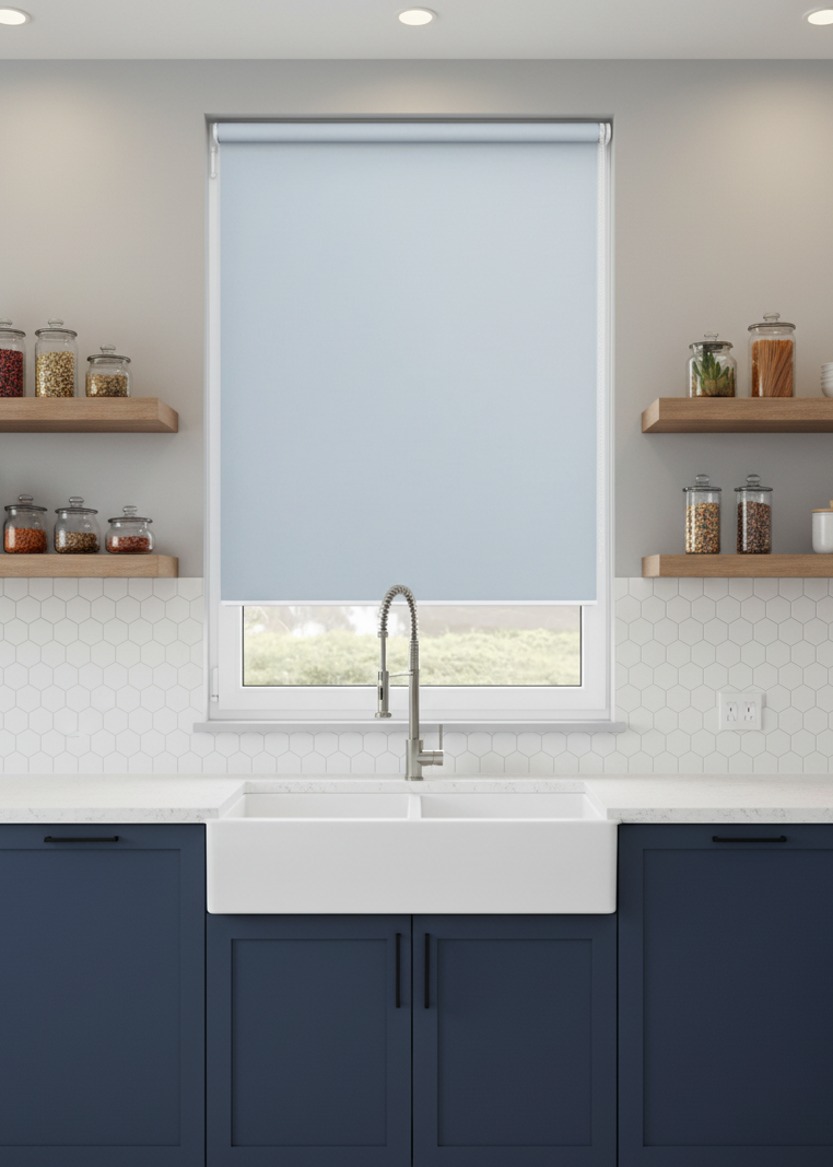 Marine Light Grey Roller Blind