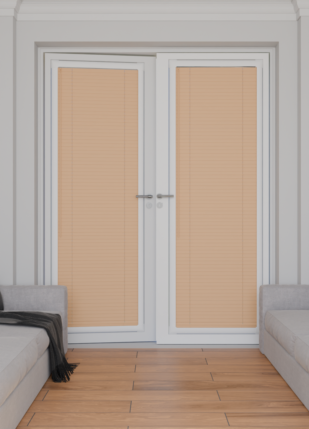 Perfect Fit No Drill Metal Blind - Mellow Peach - 25mm