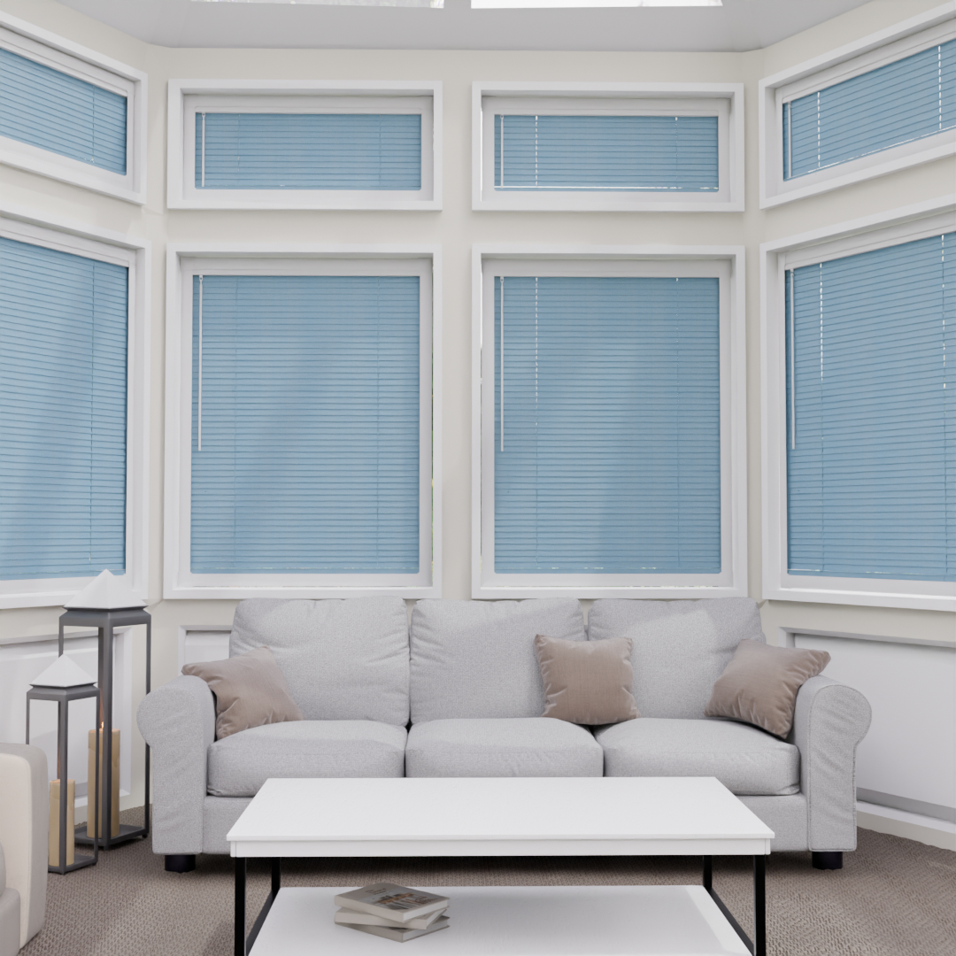 Perfect Fit No Drill Metal Blind - Midnight Blue - 25mm