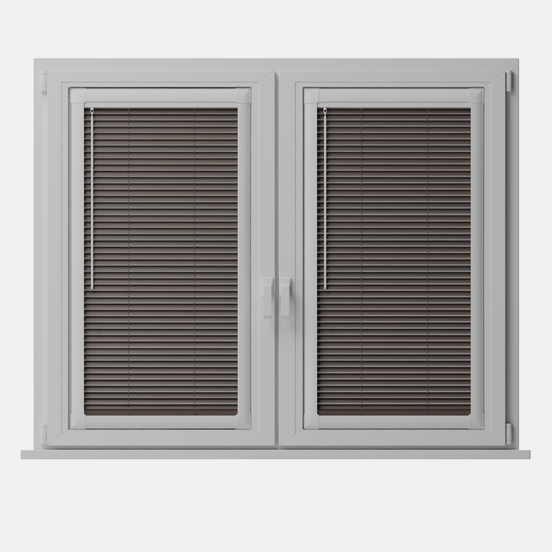 Perfect Fit No Drill Metal Blind - Mocha - 25mm