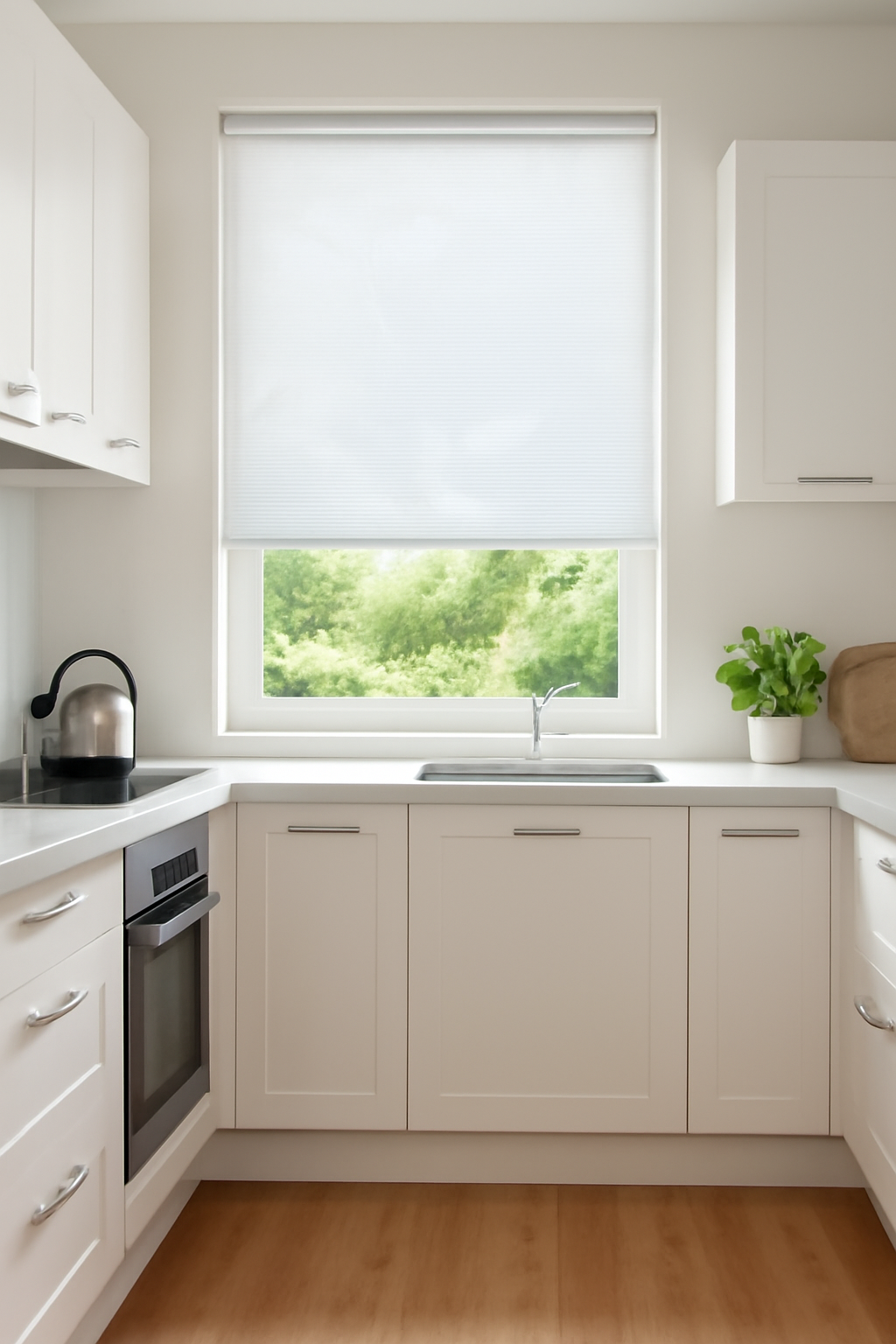 Molina White Electrical Roller Blind