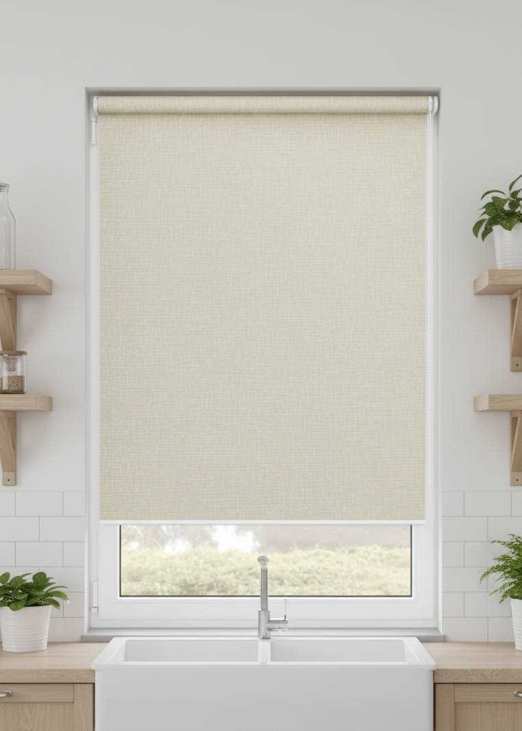 Monte Almond Electrical Roller Blind