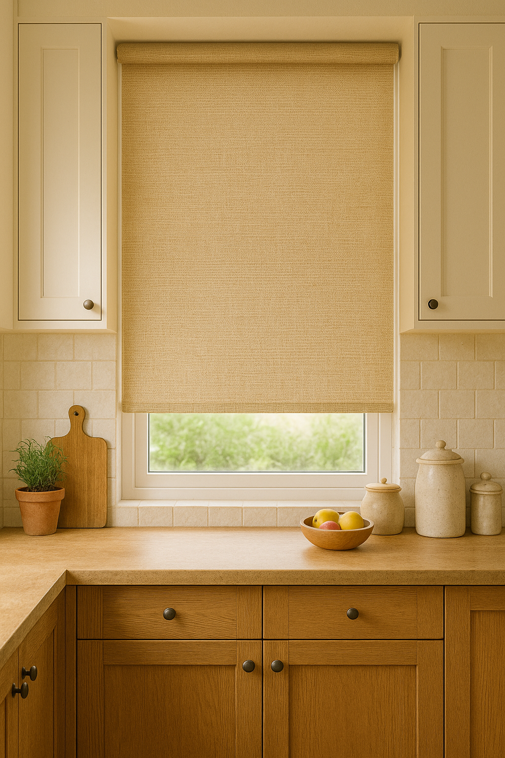 Monte Blackout Praline Roller Blind