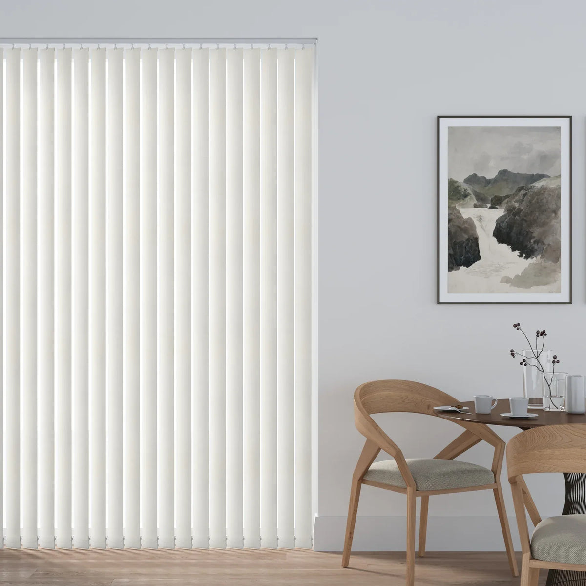 Narsissus White Vertical Blind