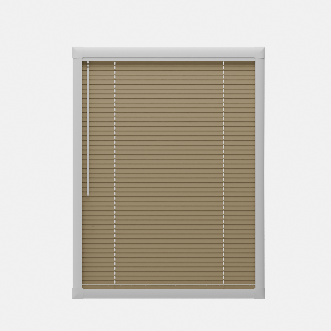 Perfect Fit No Drill Metal Blind - Natural Taupe - 25mm