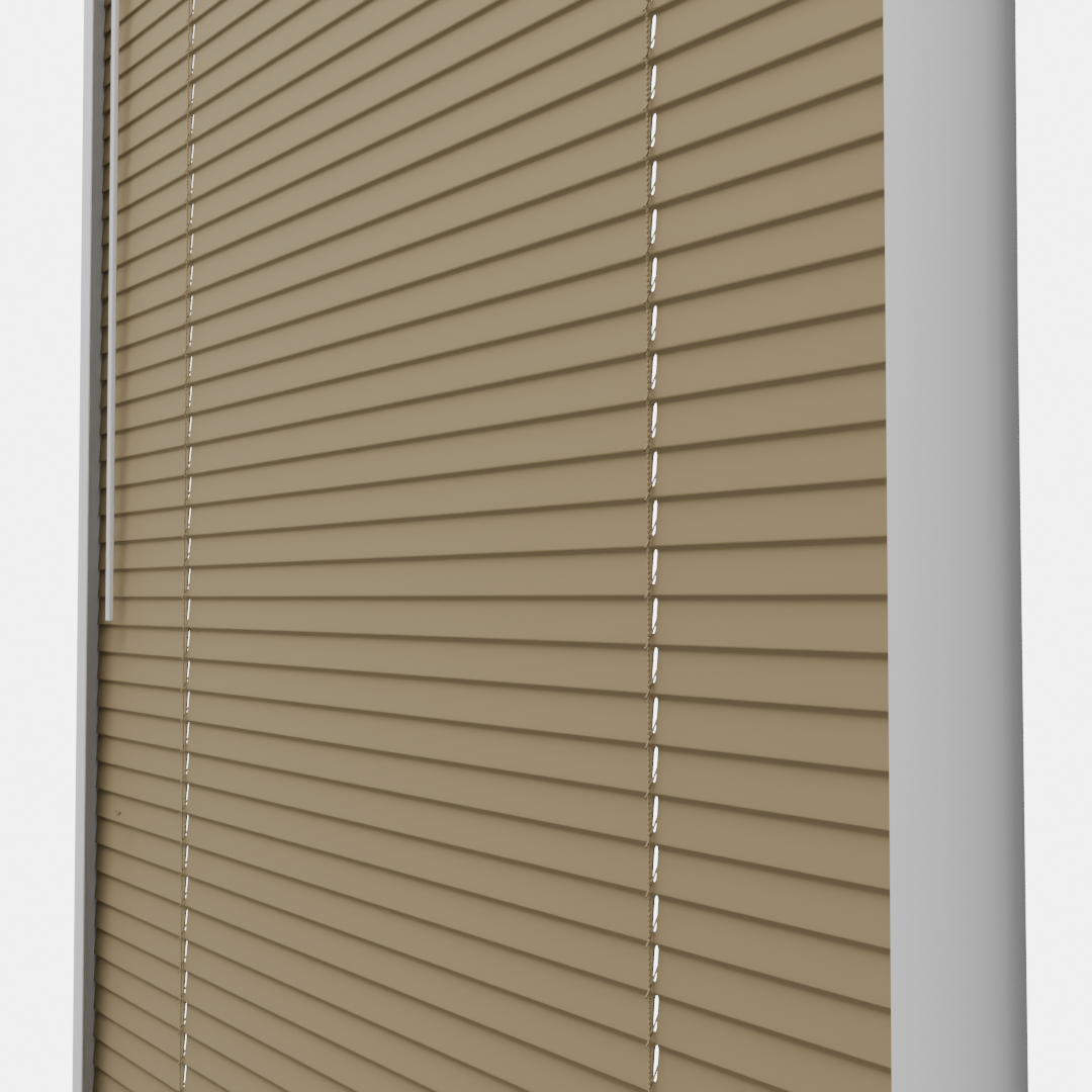 Perfect Fit No Drill Metal Blind - Natural Taupe - 25mm